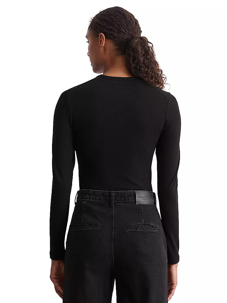MARC O'POLO Langarmshirt  schwarz