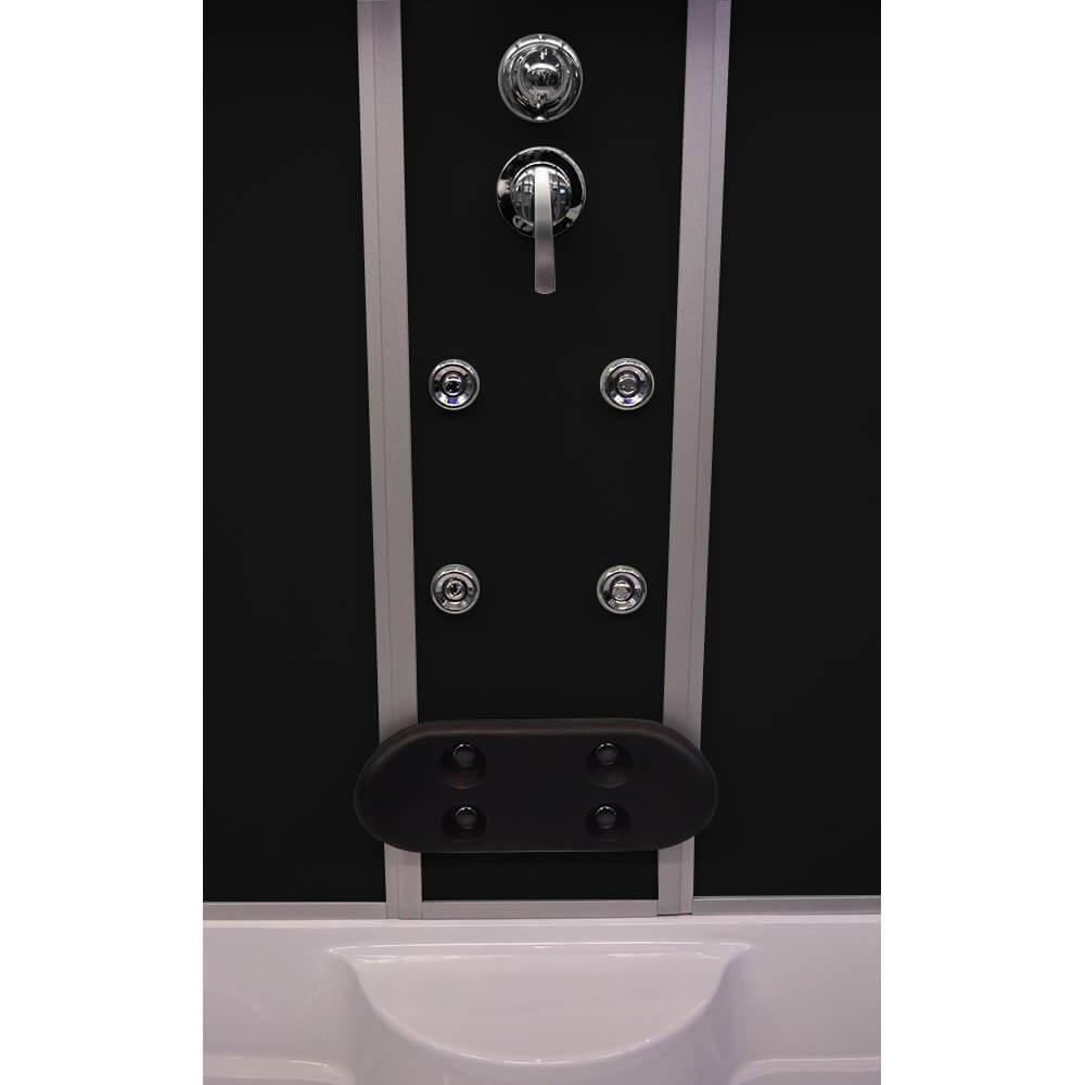 Home Deluxe Diamond BIG Dampfduschkabine, schwarz
