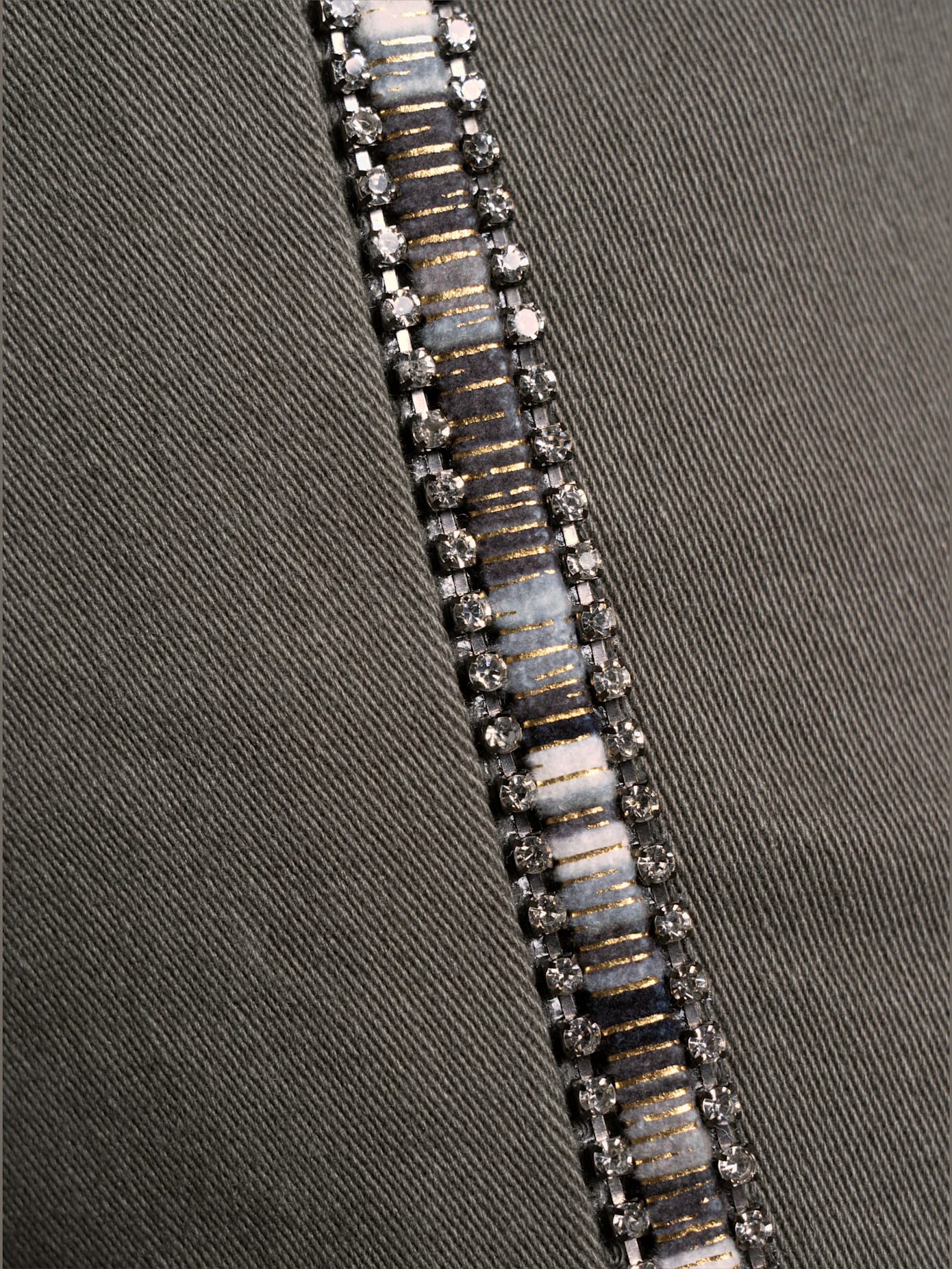 Jean petites pierres brillantes fantaisie