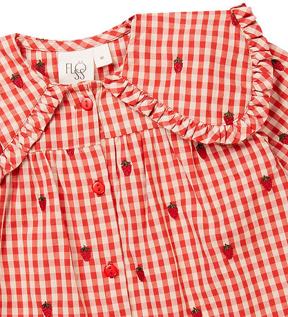 Fl?ss Kjole - Molly - Berry Gingham