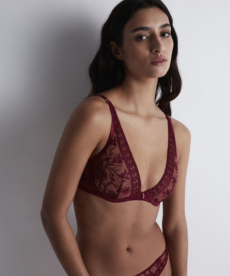 Aubade TRIANGLE ULT PL Crimson red