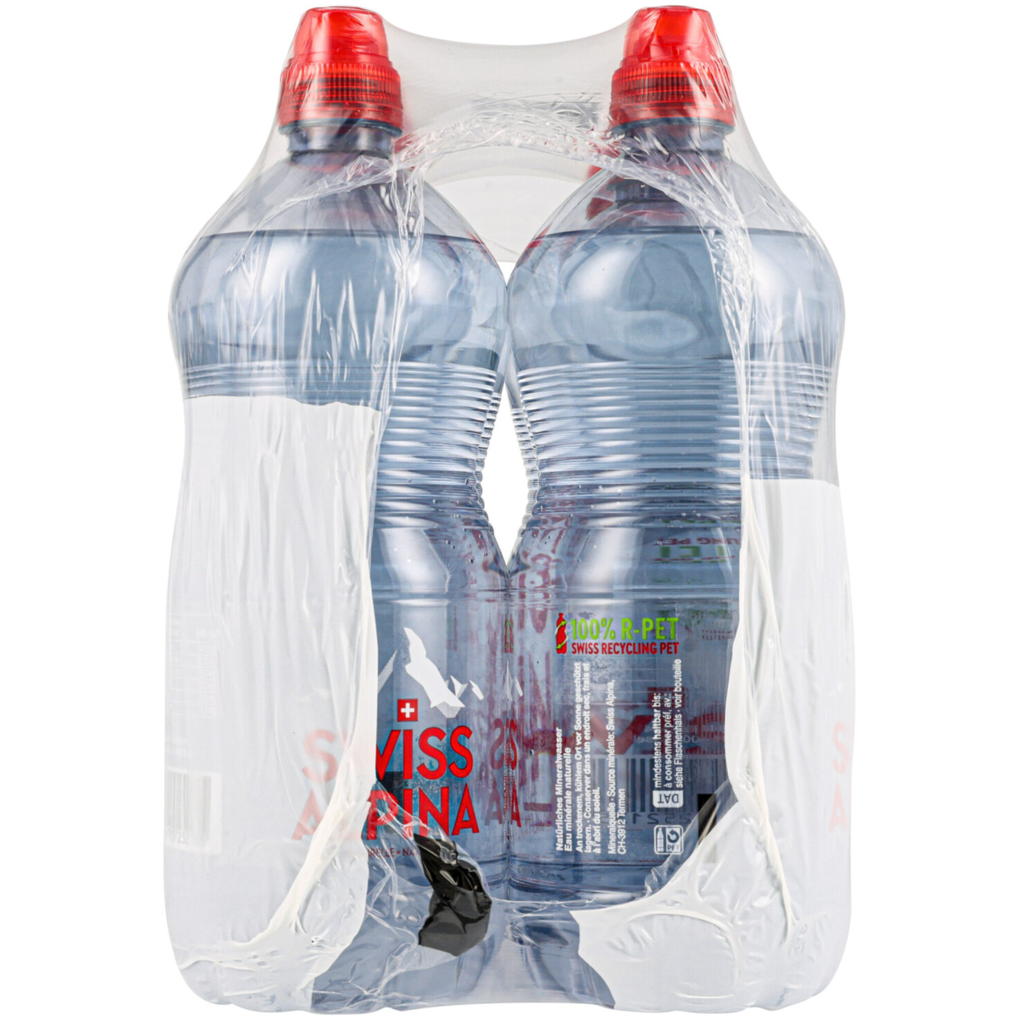 Swiss Alpina Rot Mineralwasser ohne Kohlensäure 6x75cl -450cl