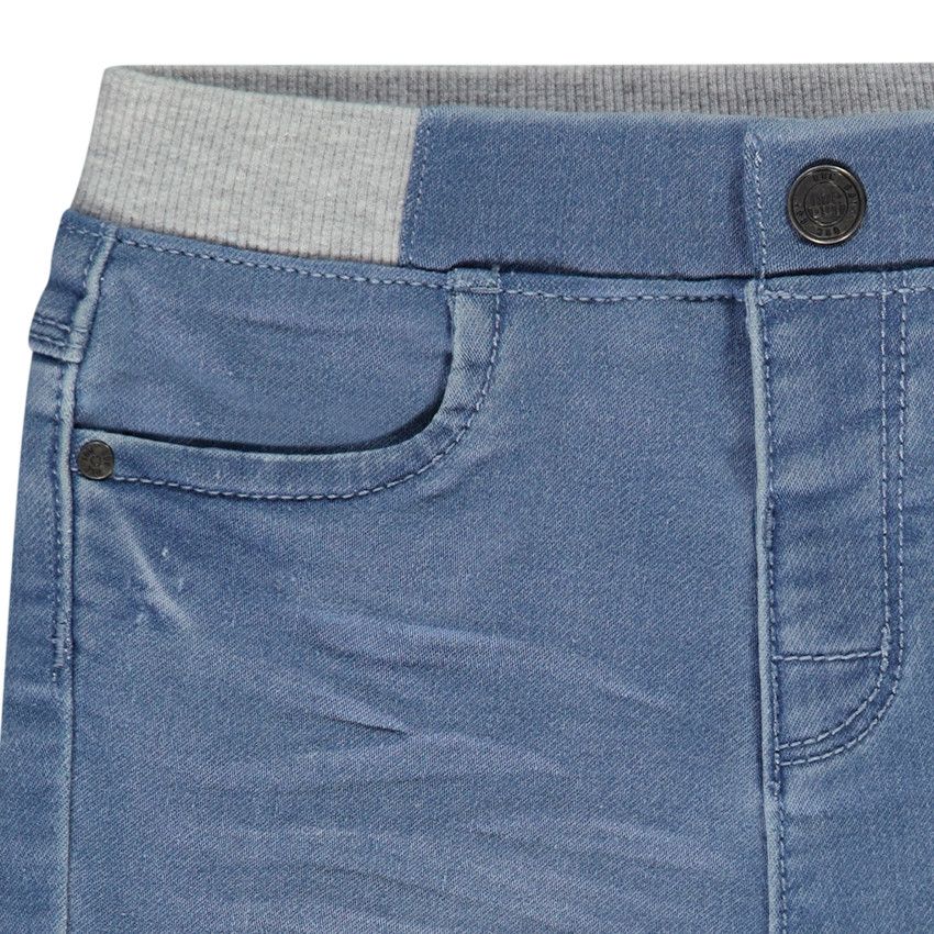 Jean droit à taille élastiquée pour bébé garçon - Bleu