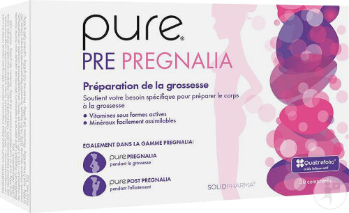 Pure Pre Pregnalia Complément Alimentaire Préparation De La Grossesse 30 Comprimés