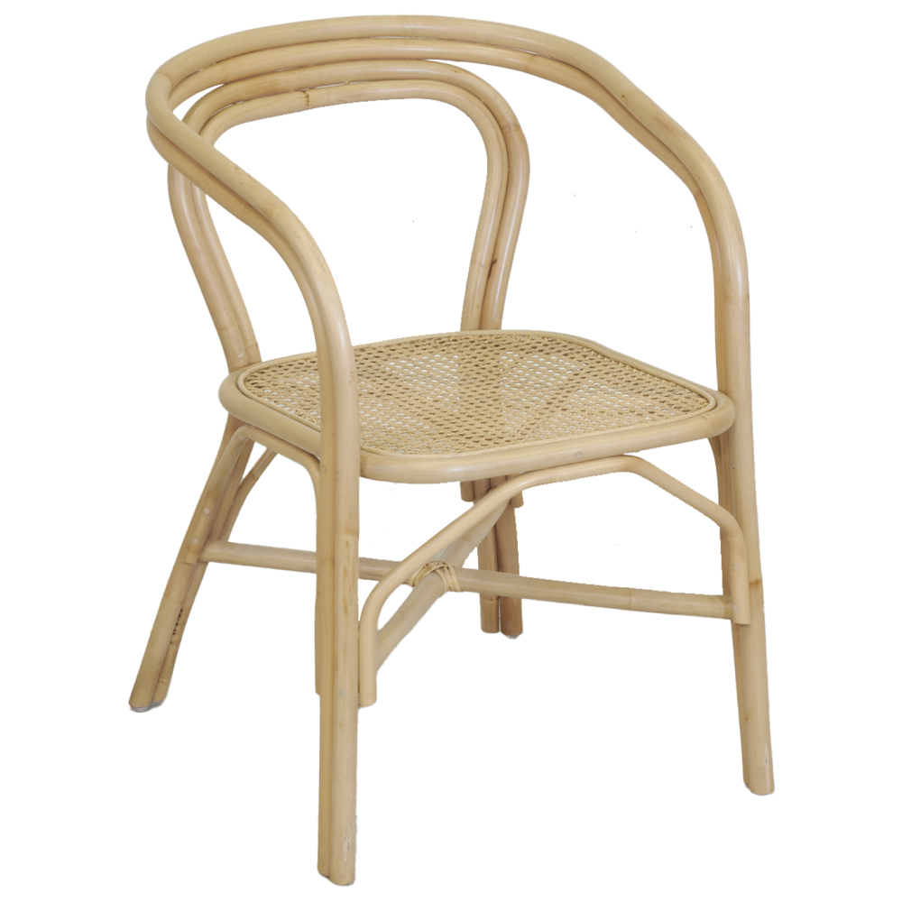 Fauteuil en rotin et cannage design