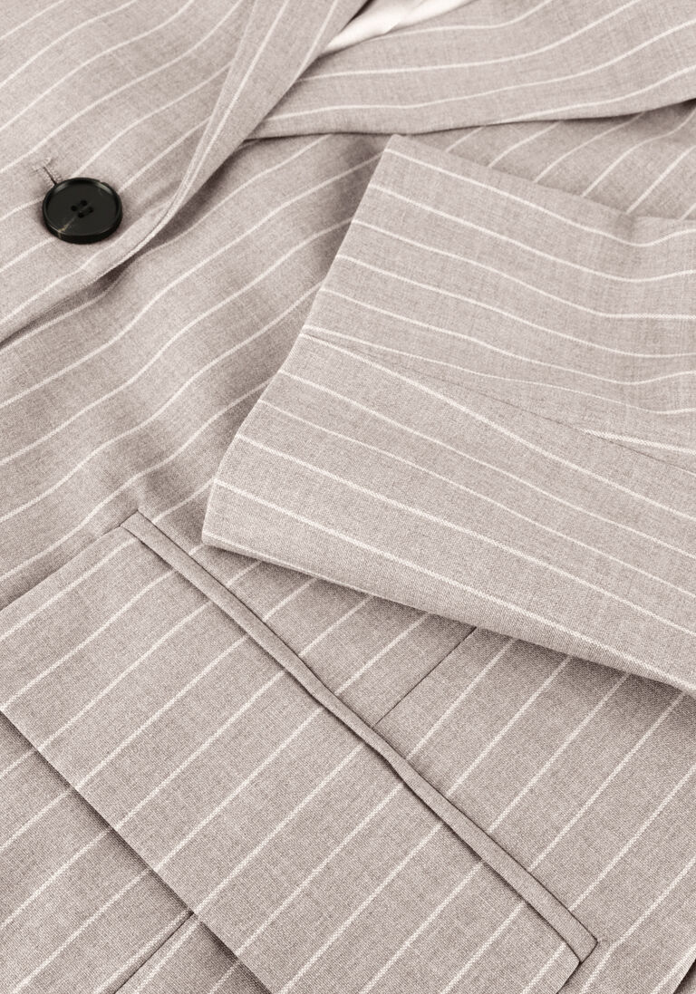 beige co'couture blazers quin pin fitted blazer