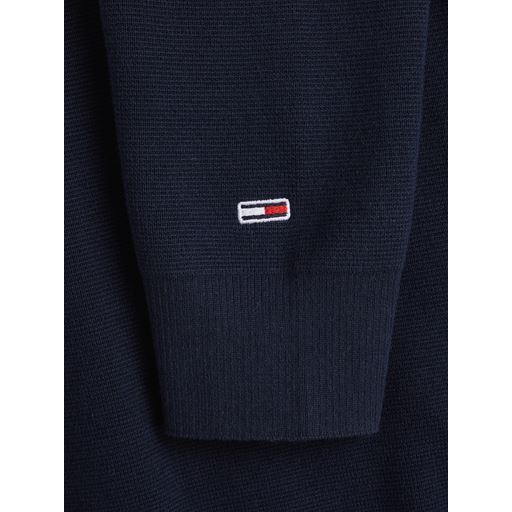 Tommy Jeans Half zip Striktrøje, Dark Night Navy, XL