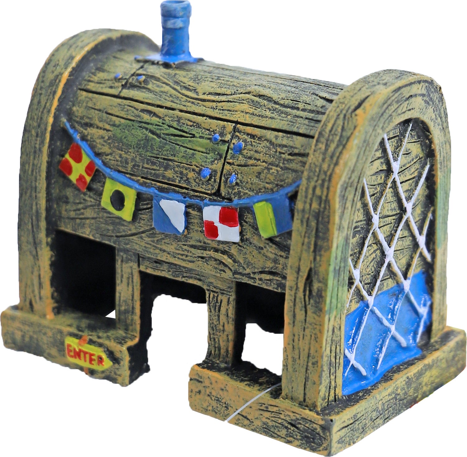 Penn-Plax aquarium decoratie Spongebob The Krusty Krab bruin 10 x 6 x 9 cm