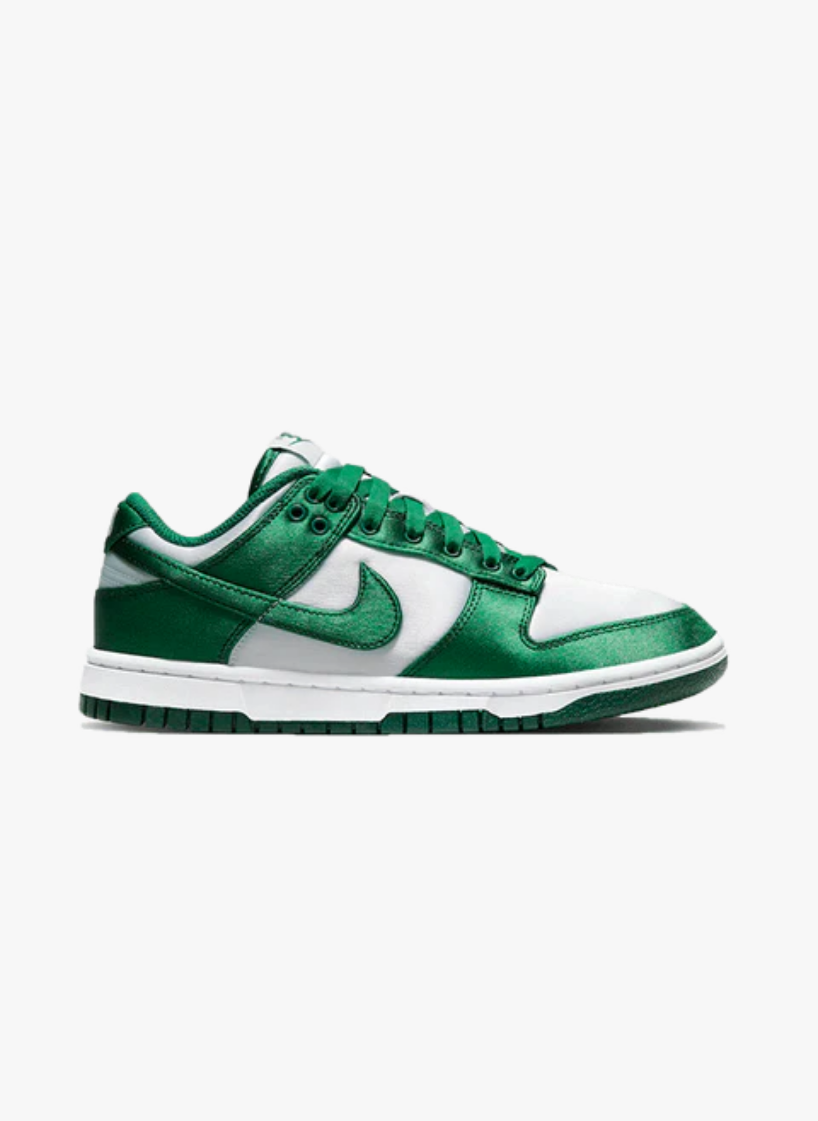 Nike dunk low satin green | Vert