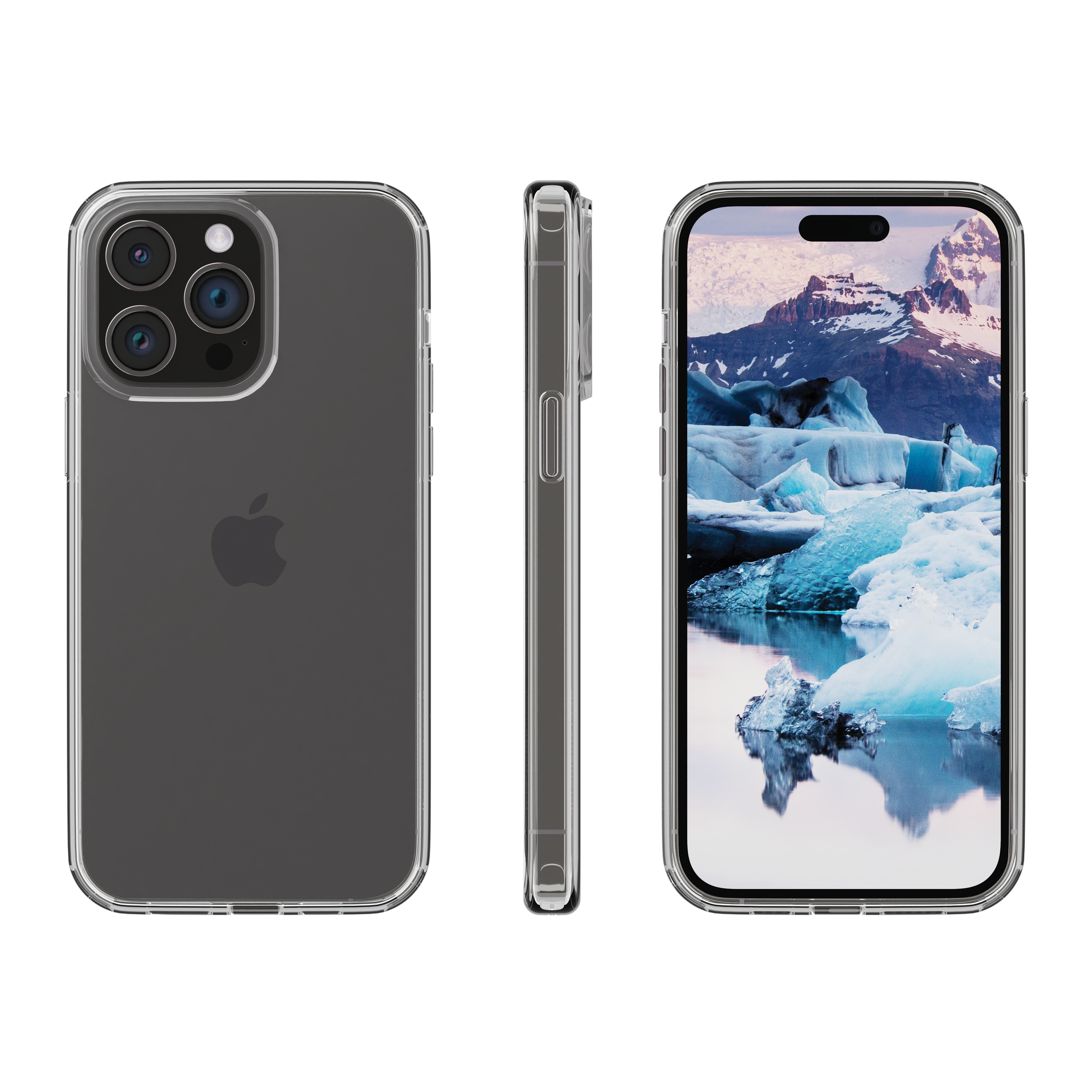 iPhone 15 Pro Max Hardcase Hülle Clear Case Iceland Pro Recycled (IP67CL001874) - Transparent