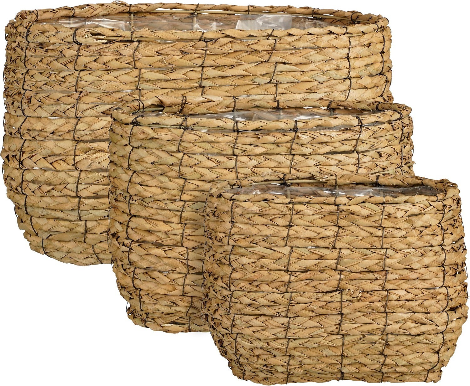 Mica Decorations plantenmand Dano bruin 27 x 15 x 21 cm