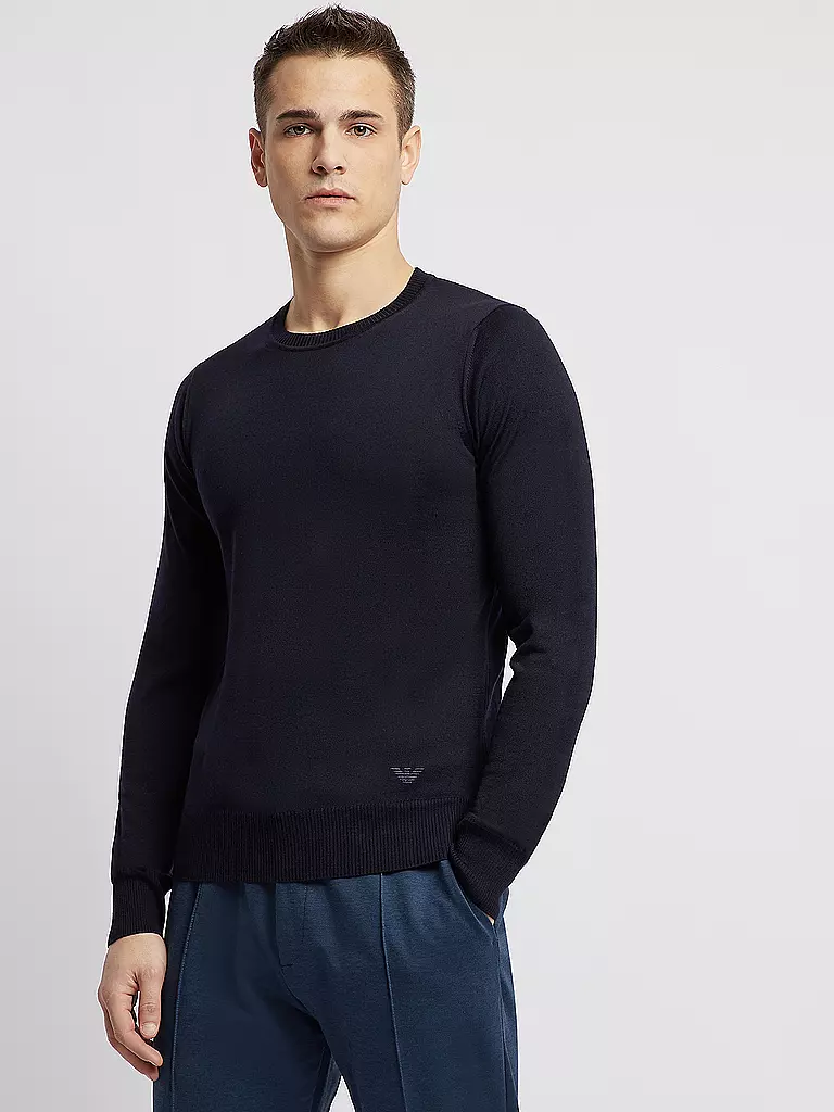 EMPORIO ARMANI Pullover ESSENTIALS blau