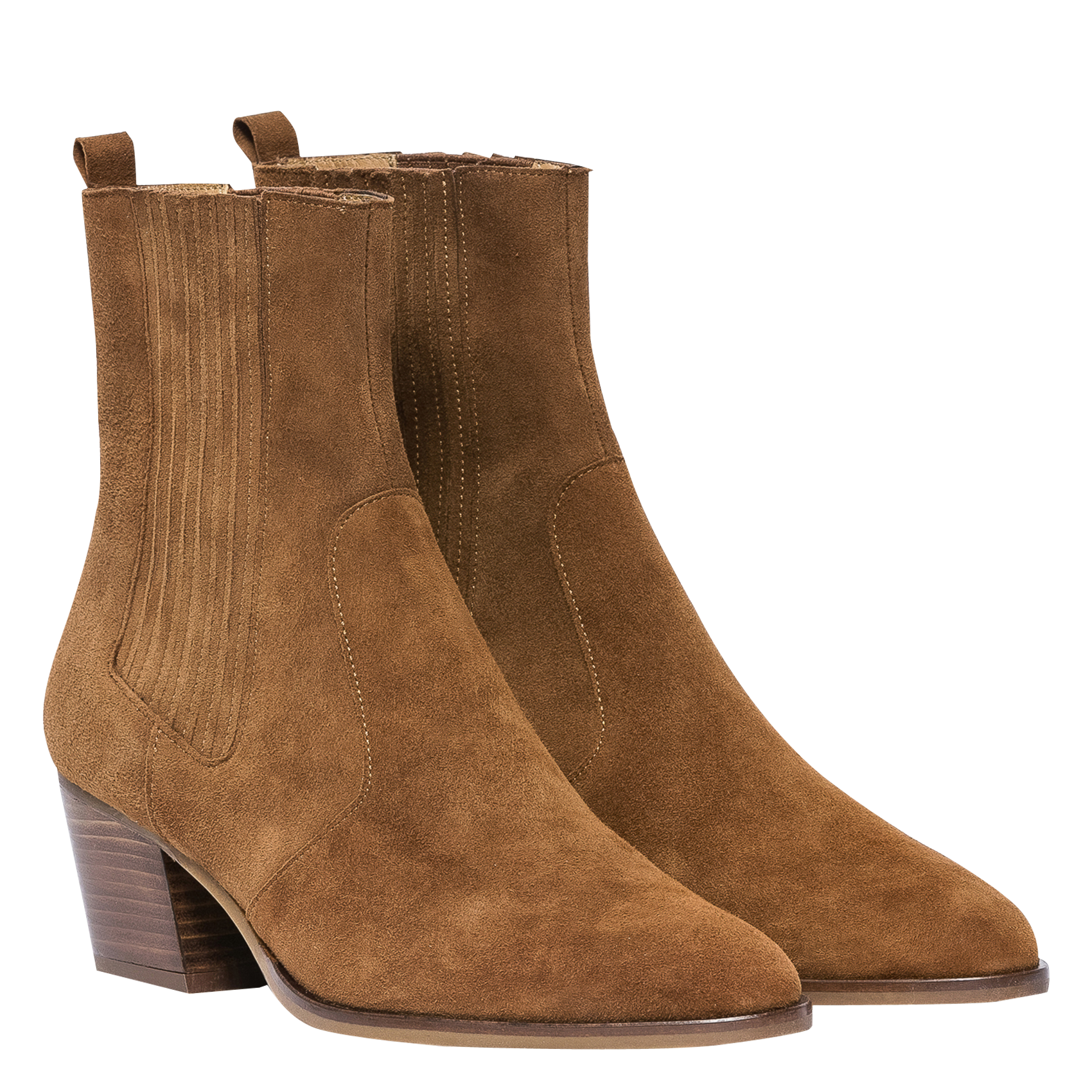 MIMI - Bottines en cuir de chèvre| Marron