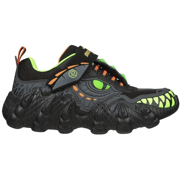 Skecho-O-Saurus Lights Sneakers Black Lime