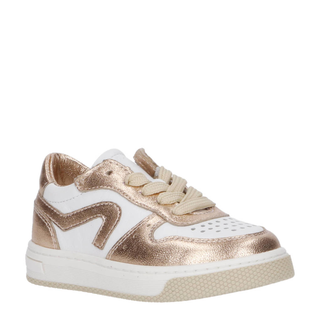 Pinocchio leren sneakers brons