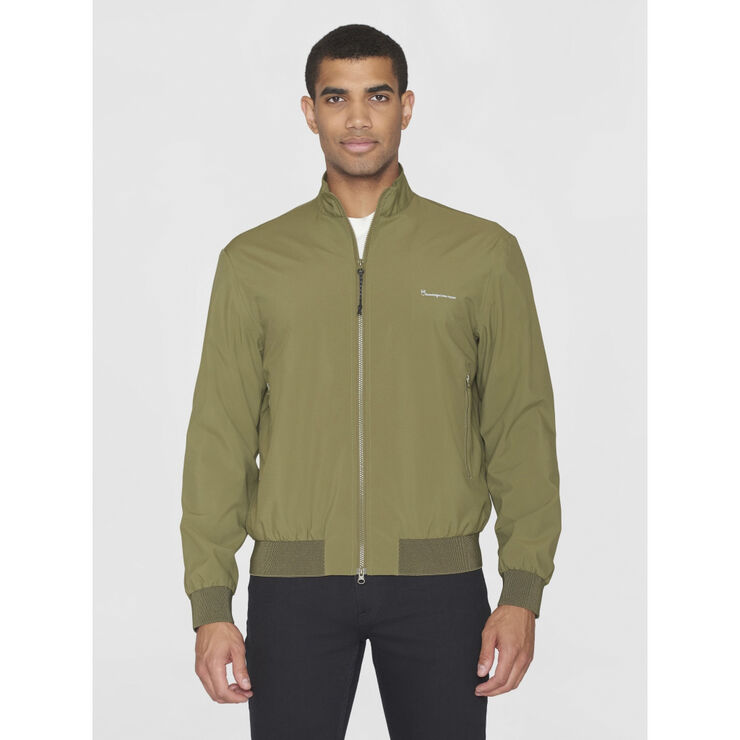 Knowledge Cotton Apparel NORDENVIND Light shell bomber jacket - GRS/Vegan Grøn