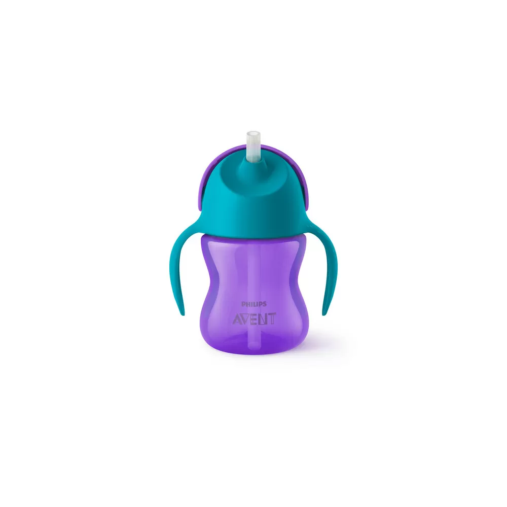 Philips Avent sugerørskop (9mdr ) 200ml - Lilla/Turkis