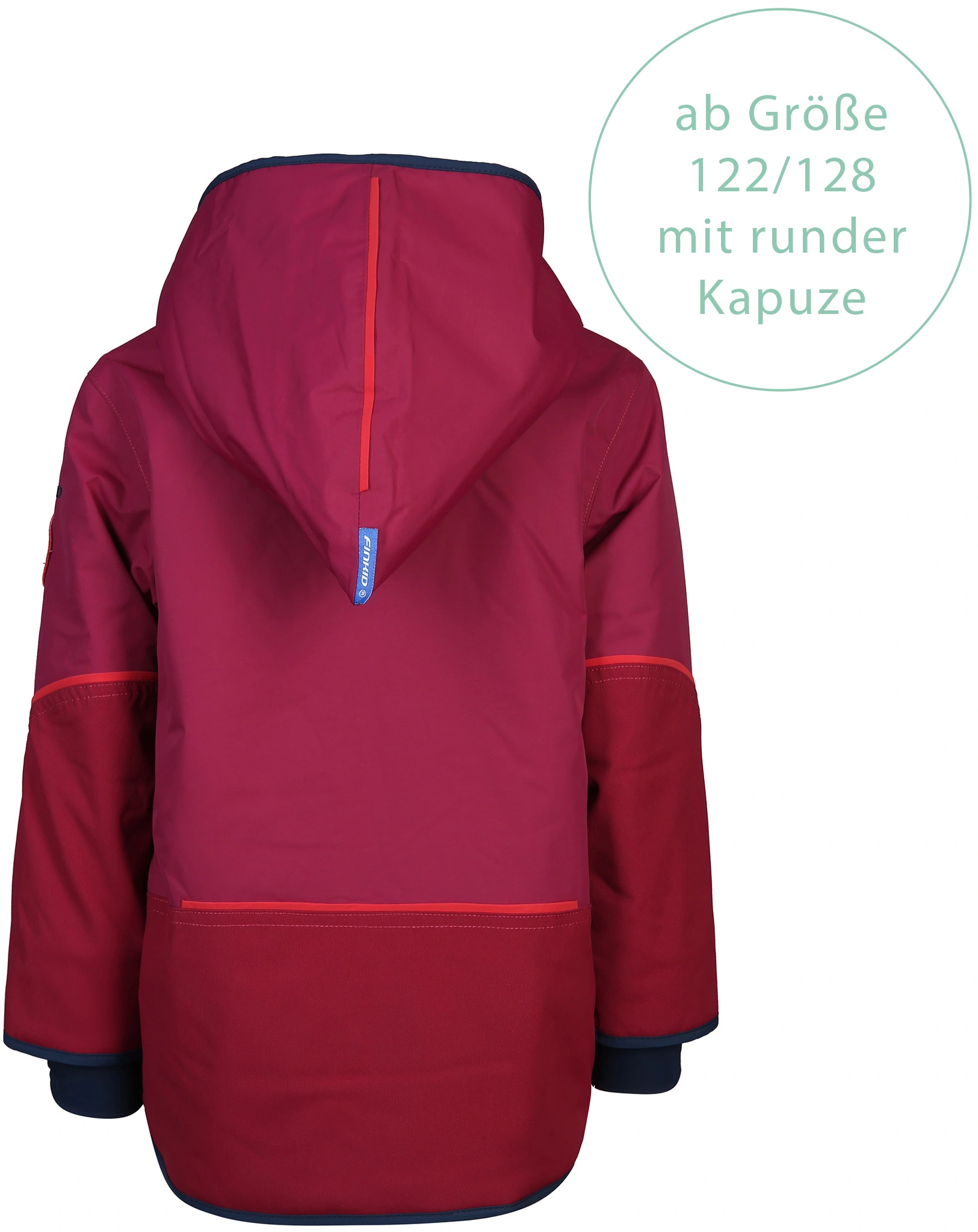 Winterparka TALVINEN HUSKY in beet red/navy
