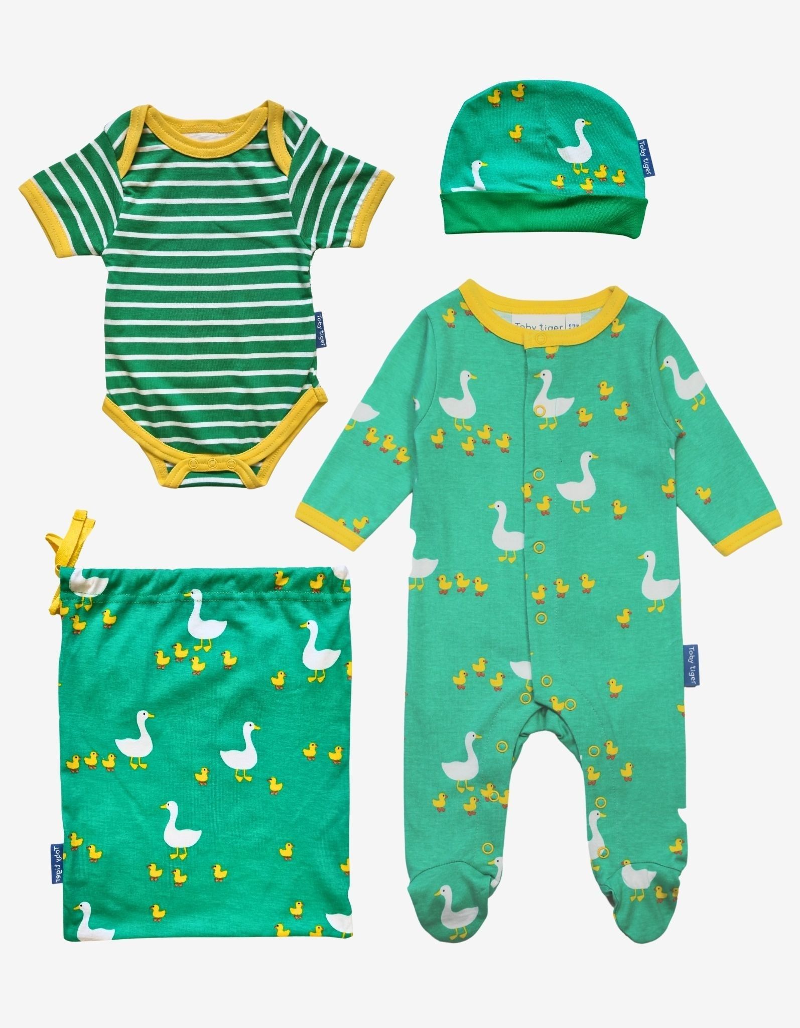 Toby Tiger Baby-Geschenkset mit Entendruck