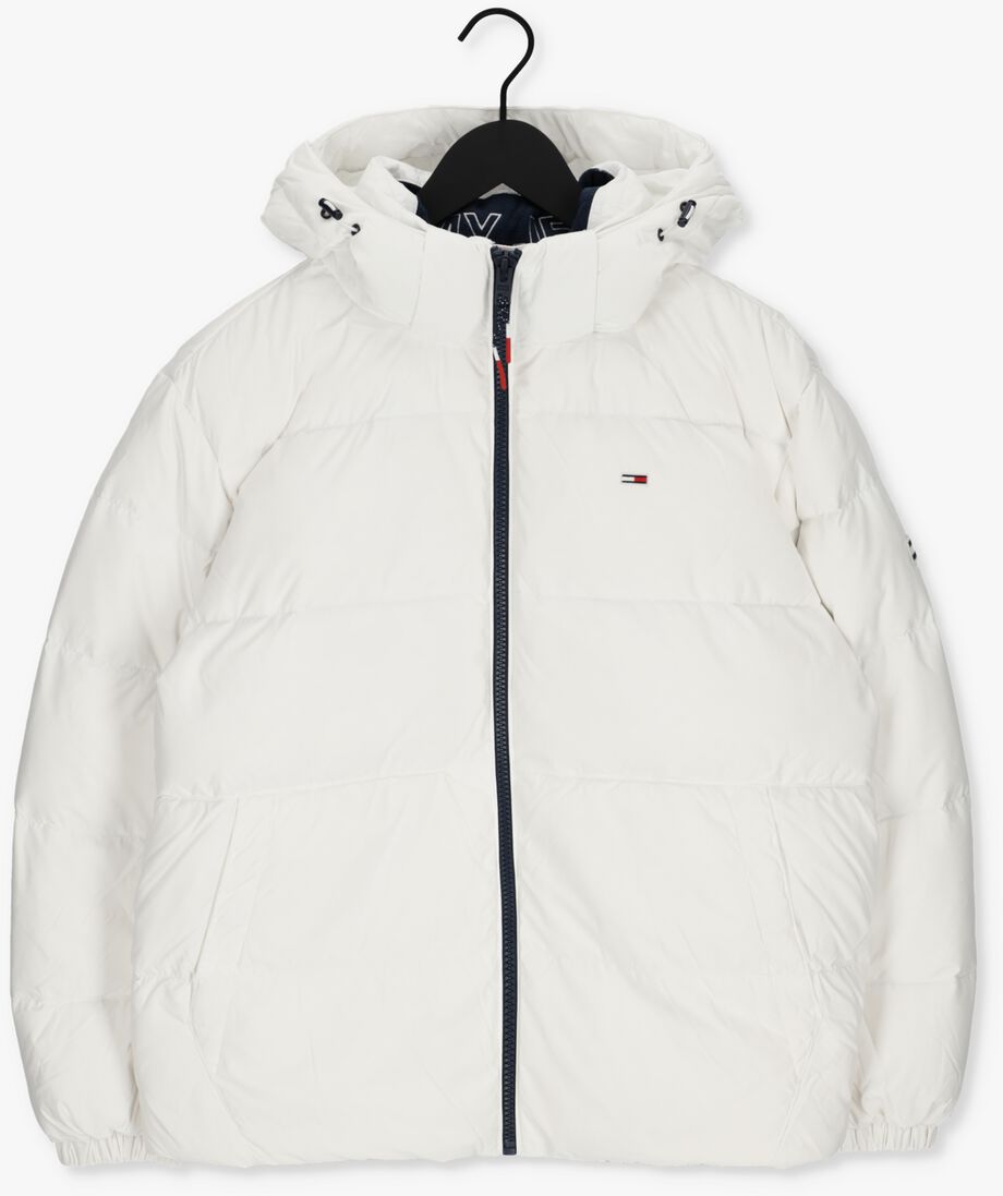 TOMMY JEANS witte tommy jeans gewatteerde jas tjm essential down jacket