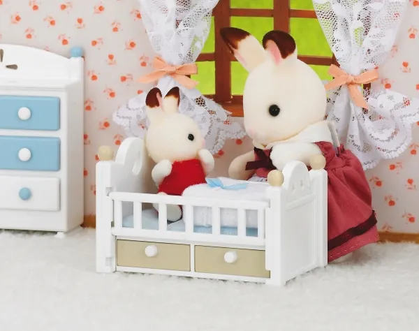 Sylvanian Families Chocolate Rabbit Baby Set