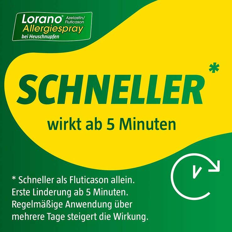 Lorano Azelastin / Fluticason Allergiespray bei Heuschnupfen, 23 g