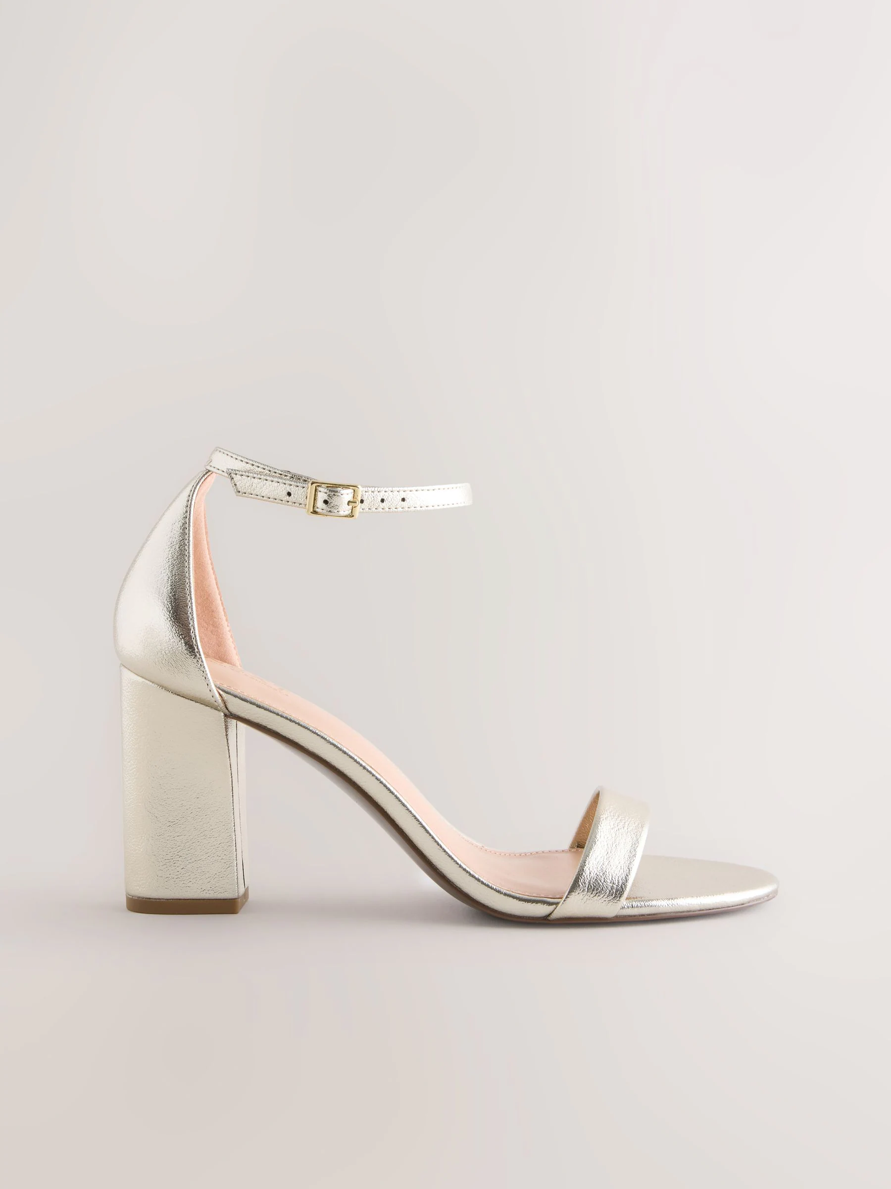Goud - Sandalen met blokhak