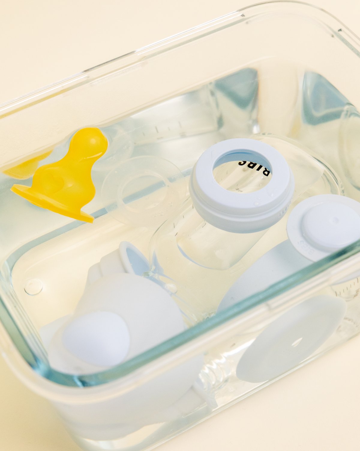 BIBS Tåteflaske i Glass med silikonbunn | Komplett Sett – 120ml