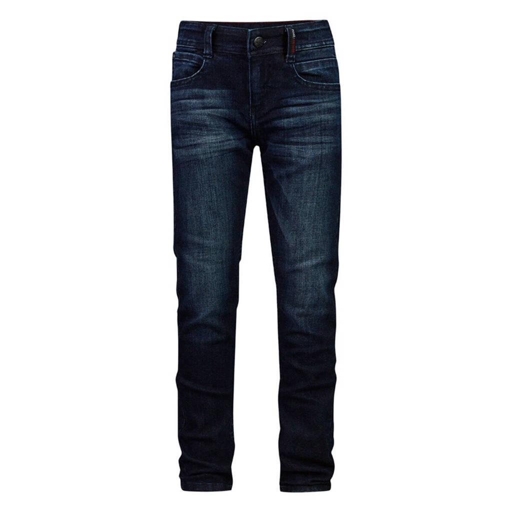 Retour Jeans tapered fit jeans Wyatt dark blue denim