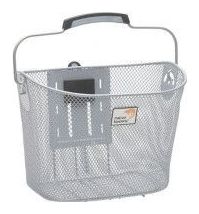 NEW LOOXS Panier À Vélo Toscane Smartlock 19 Litres 34 X 25 X 25 Cm - Argenté