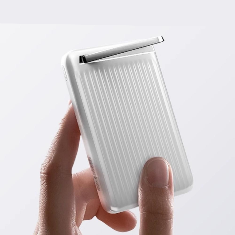 (30W) 10000mAh Magnetische Qi2 MagSafe Powerbank USB C Ladegerät mit Kickstand - Schwarz