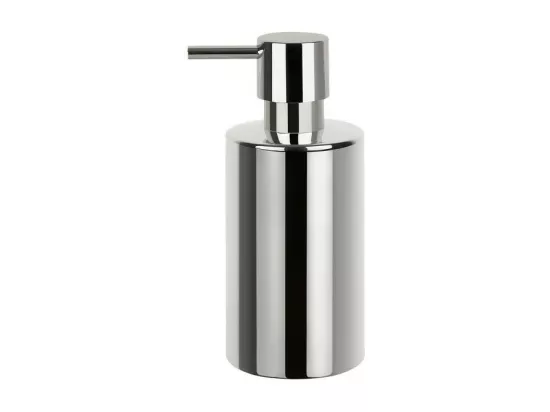Distributeur de savon Porcelaine TUBE Chromé Spirella