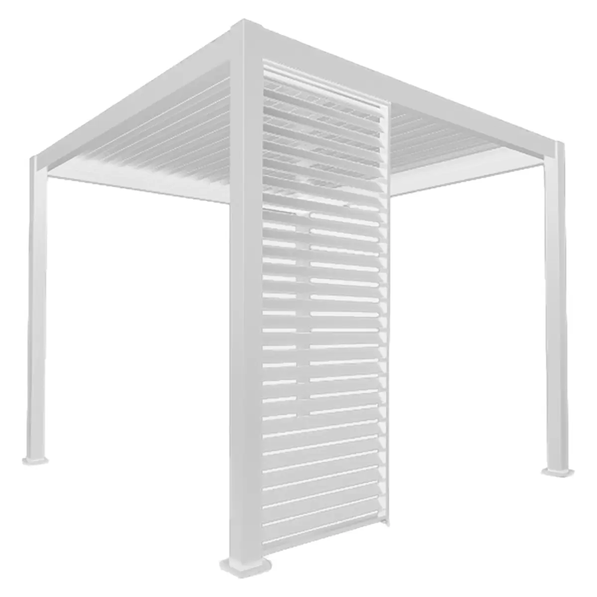 Pavillon Classic Seitenteil Deluxe 93 cm weiss weiss
