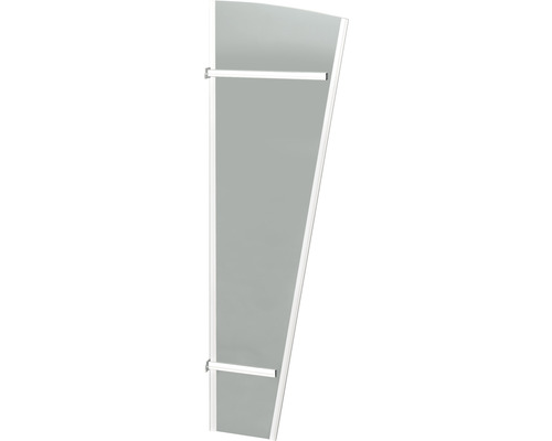 RORO luifel zijpaneel SBPTET voor ERDING luifel 580x1850 mm RVS look