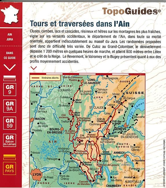 FFRP - 901 TOURS ET TRAVERSEES DE L AIN FFRP