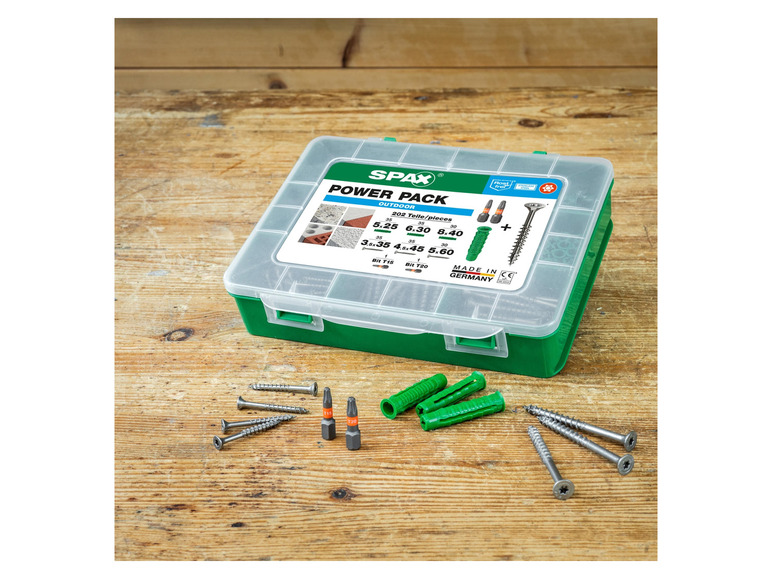 Spax schroeven   pluggen Power Pack