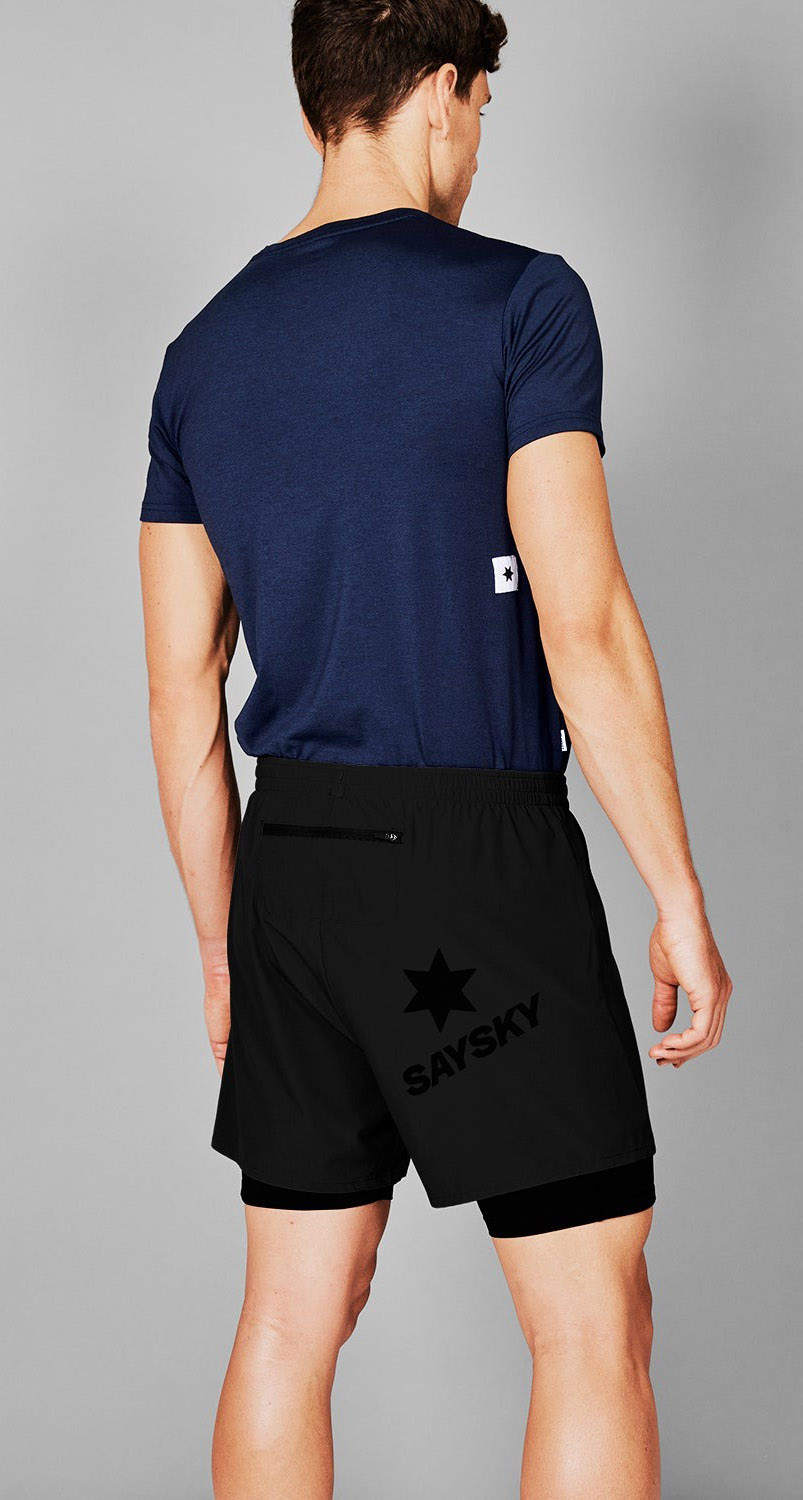 2 in 1 Pace Shorts 5' Herre 901/Black