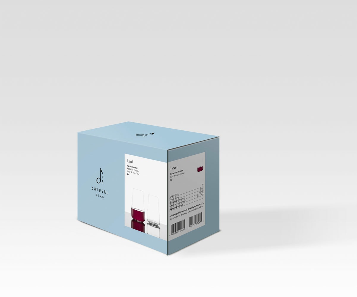 ZWIESEL GLAS Rotwein Tumbler LEVEL 2er Set 550 ml