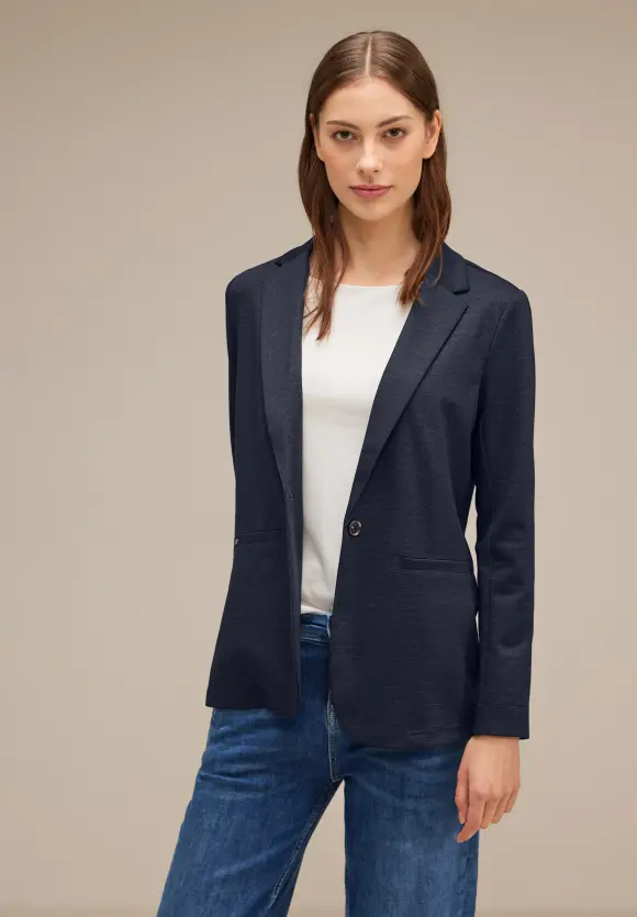 Melange Longblazer - deep blue