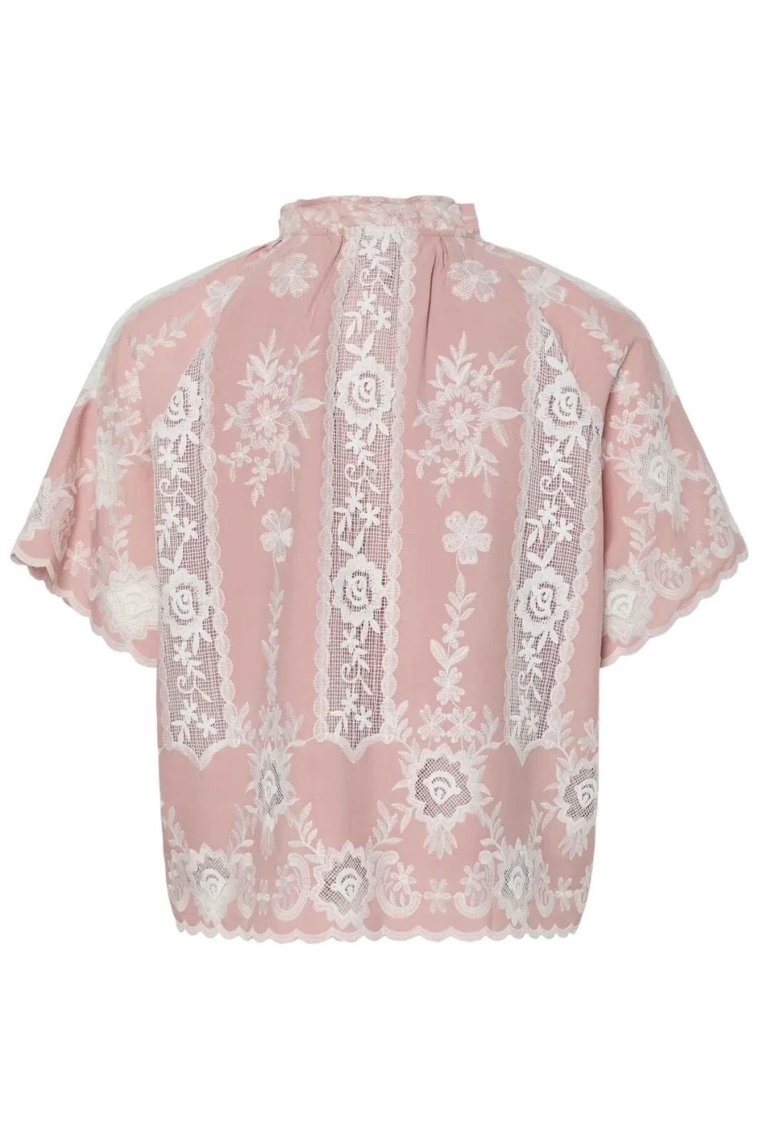 Y.A.S Yasemina Ss Embroidered Shirt Fest