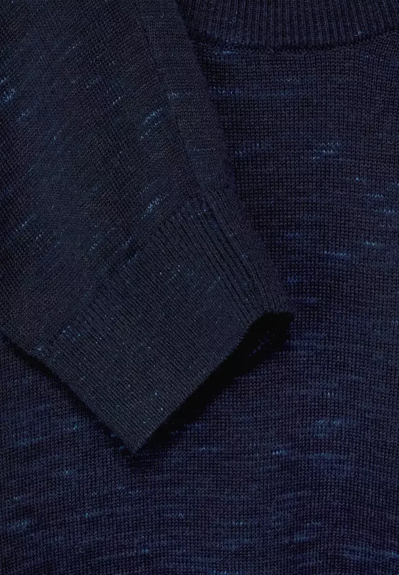 Basic Strickpullover - ink blue