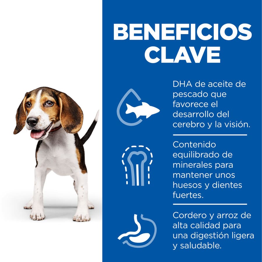 Ração Hill's Science Plan para Cães Filhotes de Porte Médio com Cordeiro e Arroz