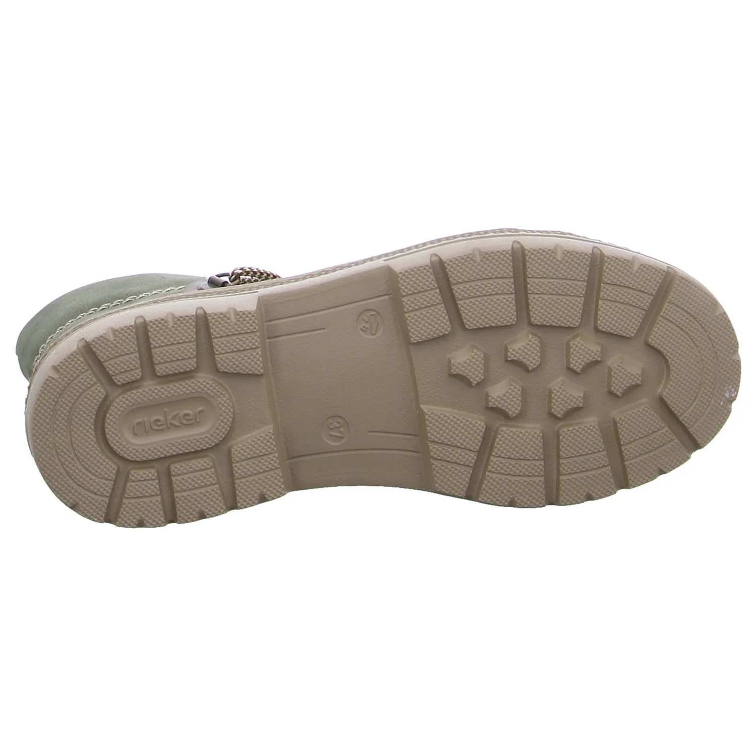 RIEKER Boot Olive Lederimitat
