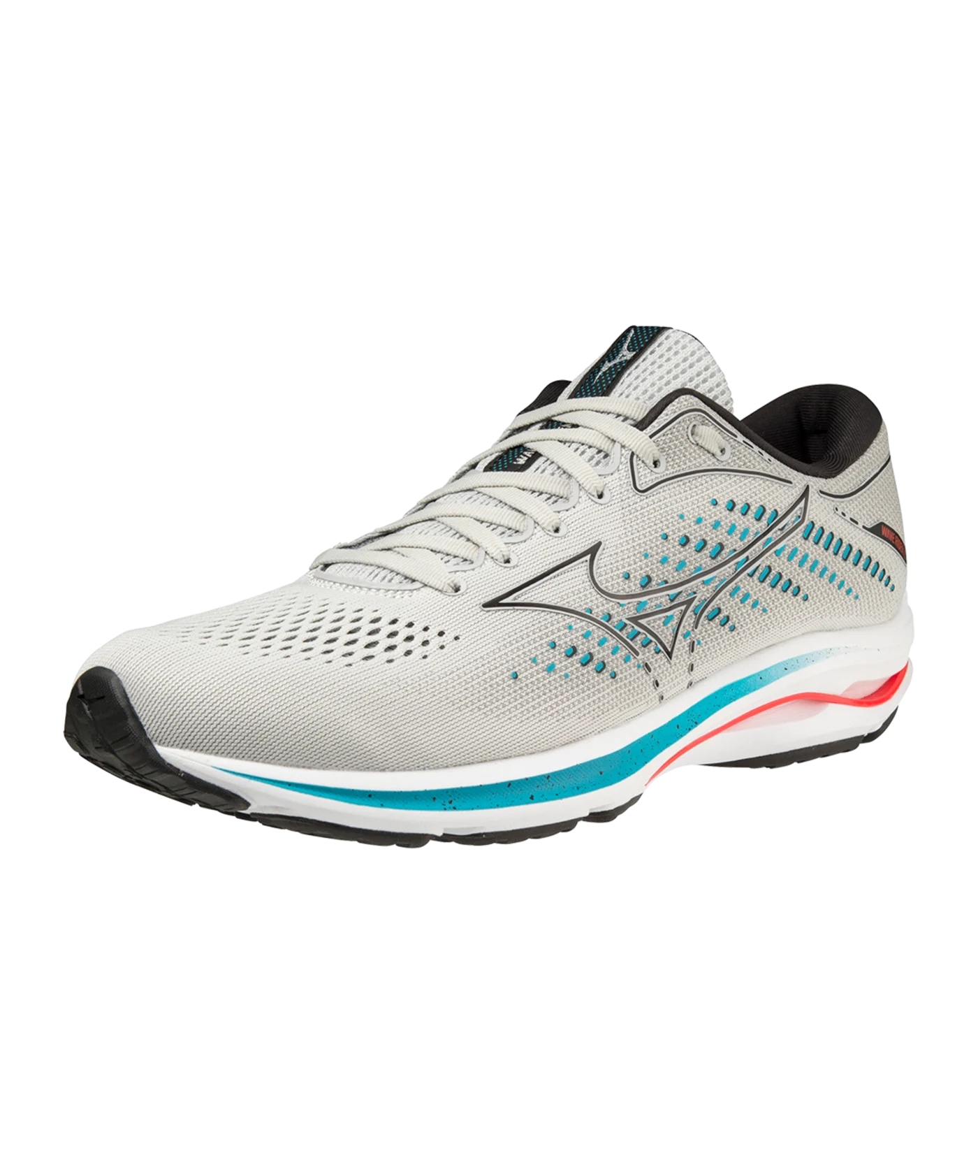 Mizuno Wave Rider 25 Running Grau Blau Rot F09