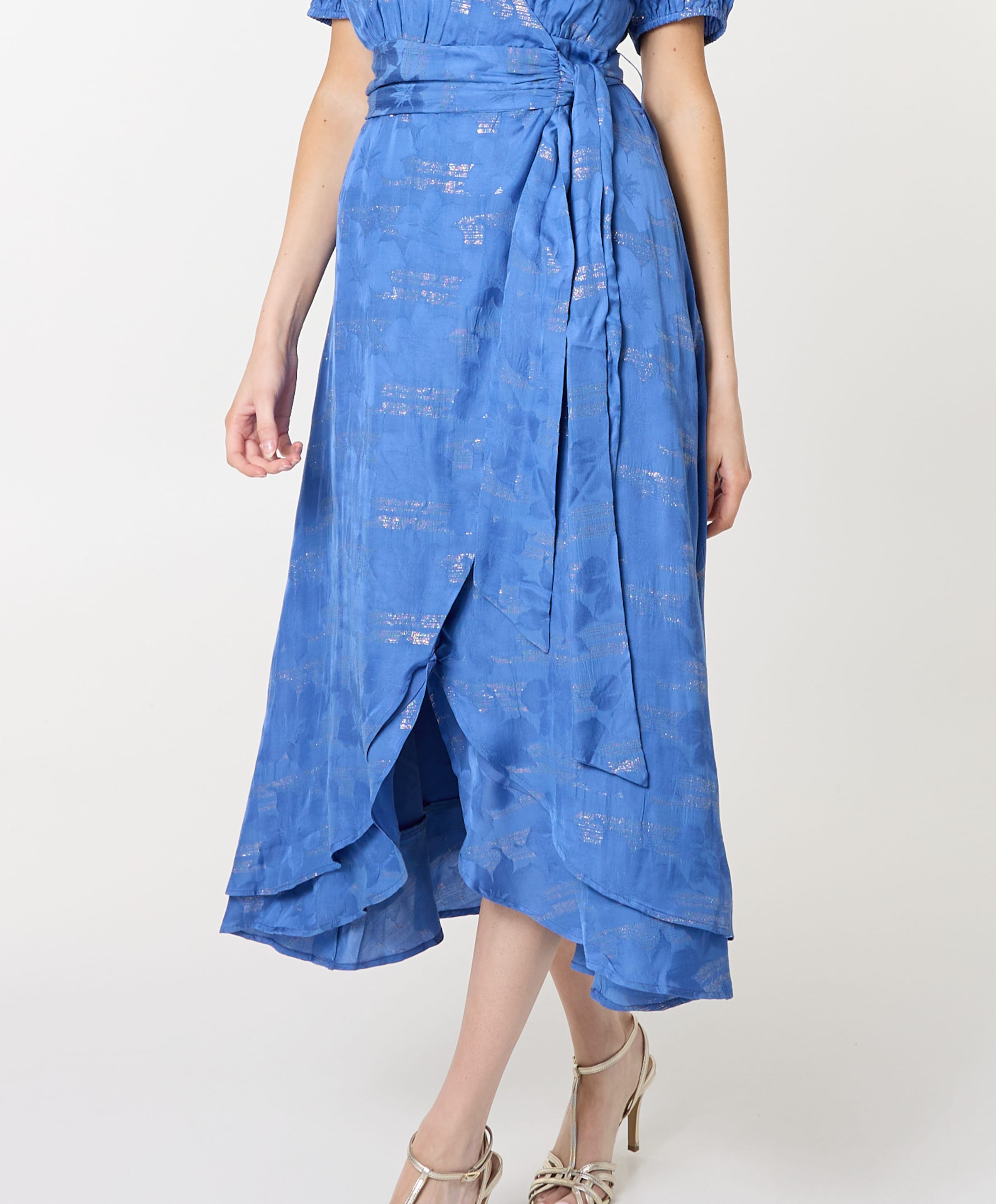 Freebird Festive Dames jurk blauw