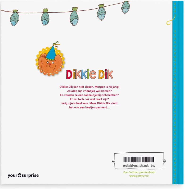 Boek met naam - Dikkie Dik is jarig - Hardcover