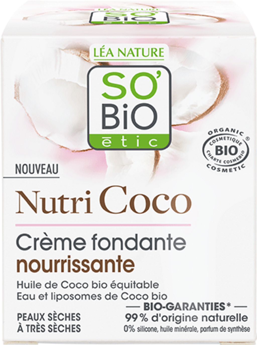 LÉA NATURE SO BiO étic  Nutri Coco Nährende Feuchtigkeitscreme, 50 ml