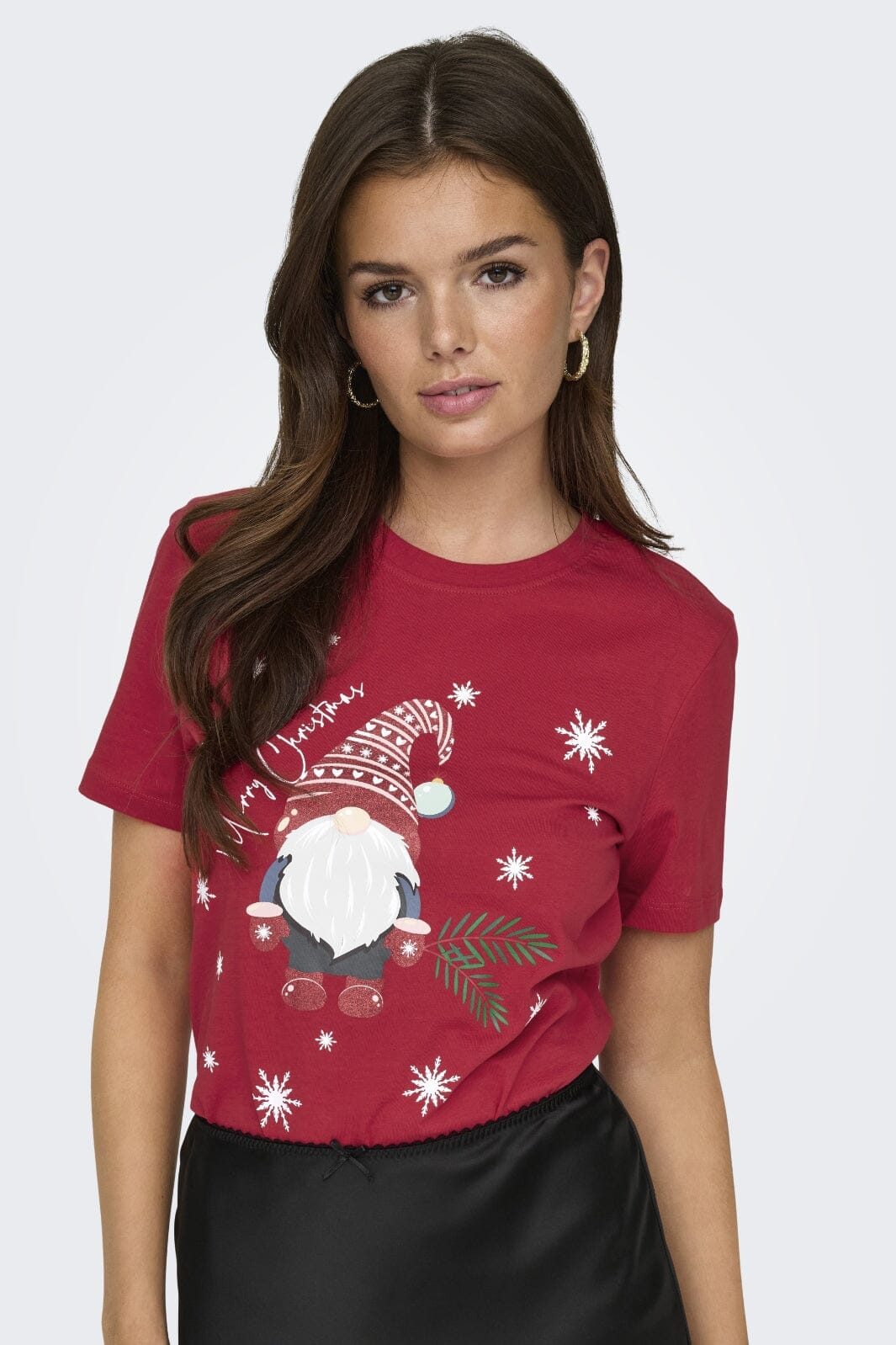 Only Onlxmas Life Yrsa Christmas S/S Top 4579228 urban red hat in eyes