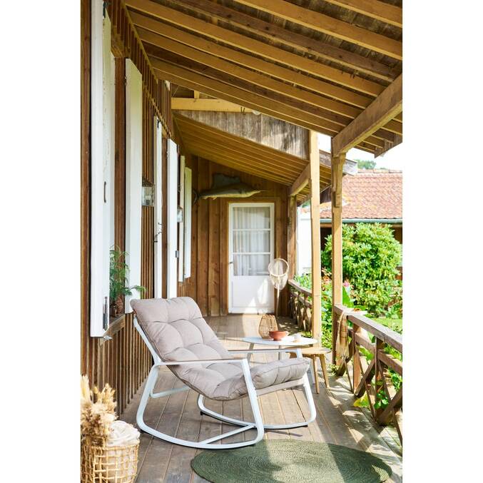 Table d'appoint de jardin ronde OLVINIA Acacia
