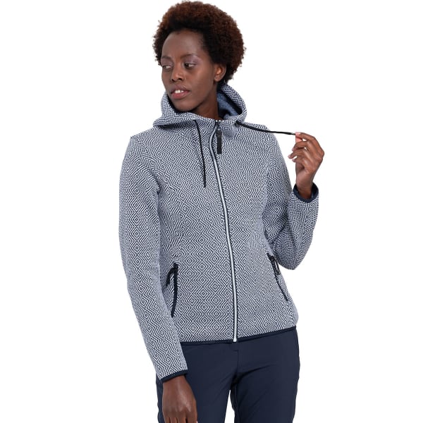 Veste polaire randonnée ICEPEAK ADRIAN MIDLAYER JACKET W BLEU FONCE